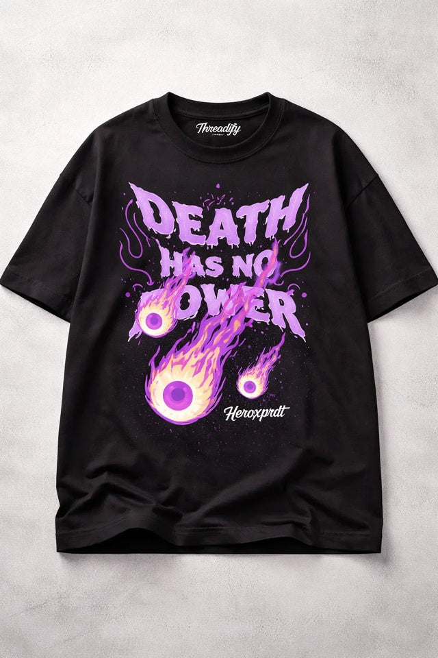 "Death Has No Power" Flame Graphic Tee